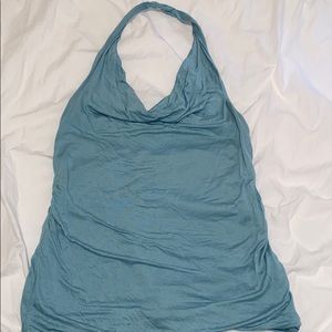 Banana Republic Dusty Light Blue Halter Top